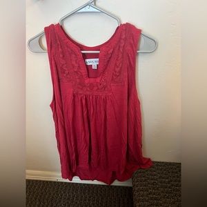 XL Knox Rose red tank top